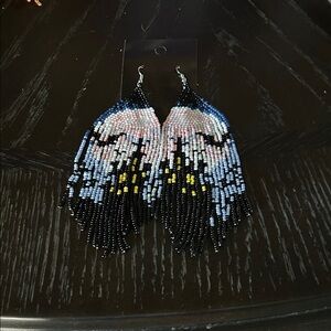 Spooky haunted house Beaded Earrings